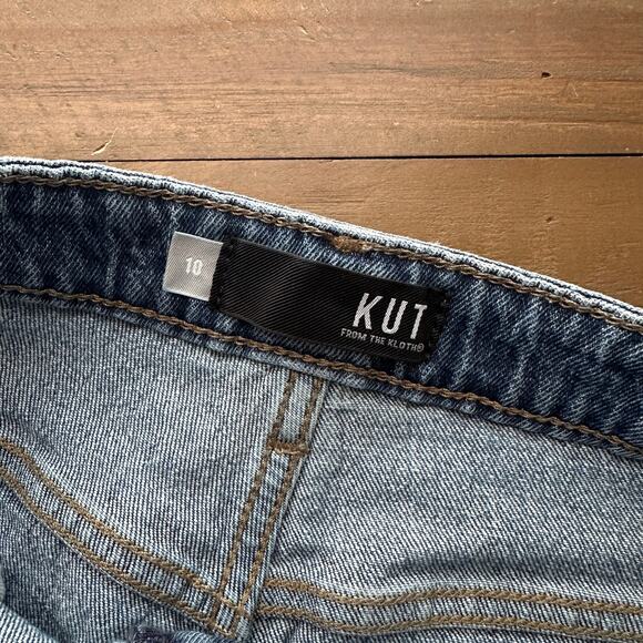Kut from The Kloth Cut Off Jean Shorts Size 10 - Picture 3 of 4